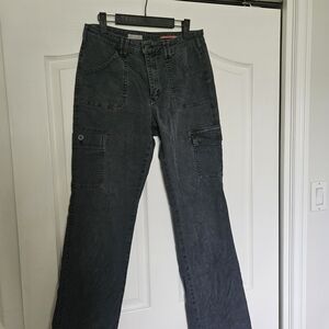 Pilcro Gray Cargo Bootcut Pants